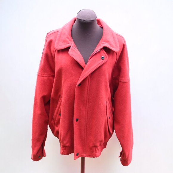 Vintage Members Only Pure Wool Mens Size 40 Bomber Jacket By Europe Craft - Picture 1 of 7